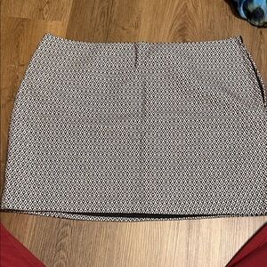 GAP Black and White Mini Skirt